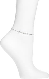 VIDAKUSH Raindrop Cubic Zirconia Anklet