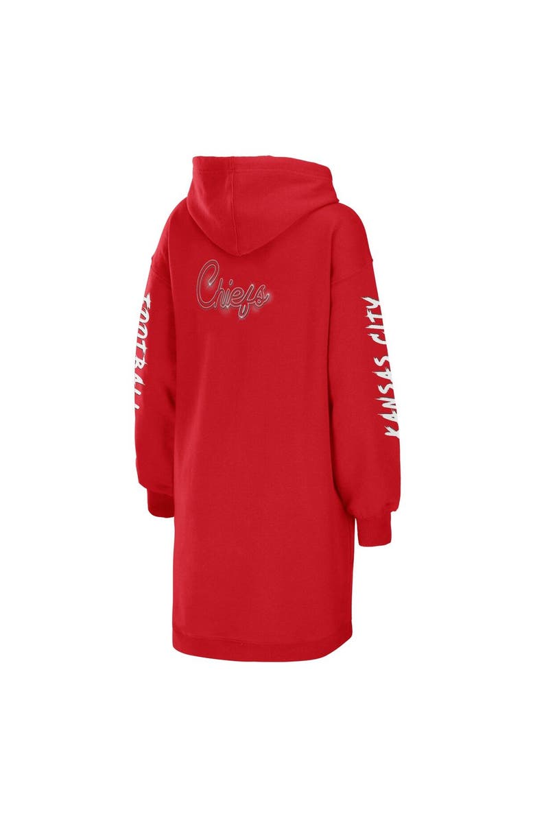 WEAR by Erin Andrews Women's WEAR by Erin Andrews Red Kansas City Chiefs Hoodie Dress, Alternate, color, 