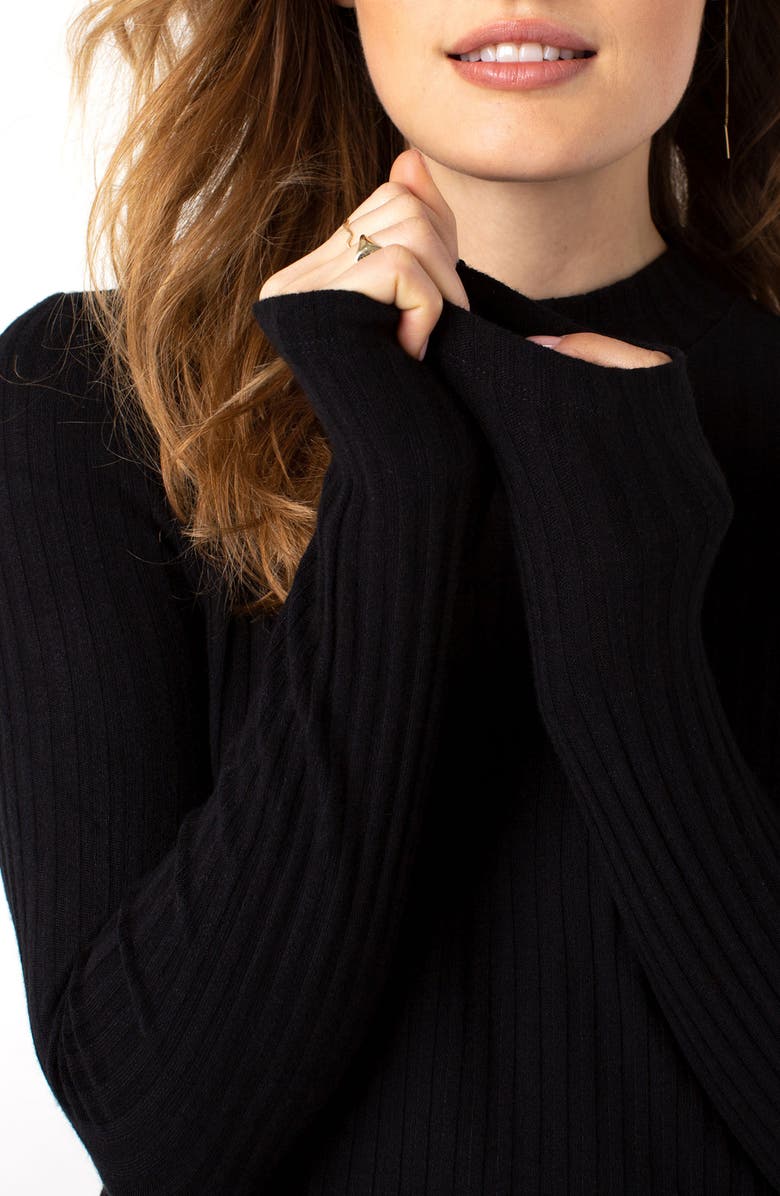 Liverpool Los Angeles Rib Knit Top, Alternate, color,