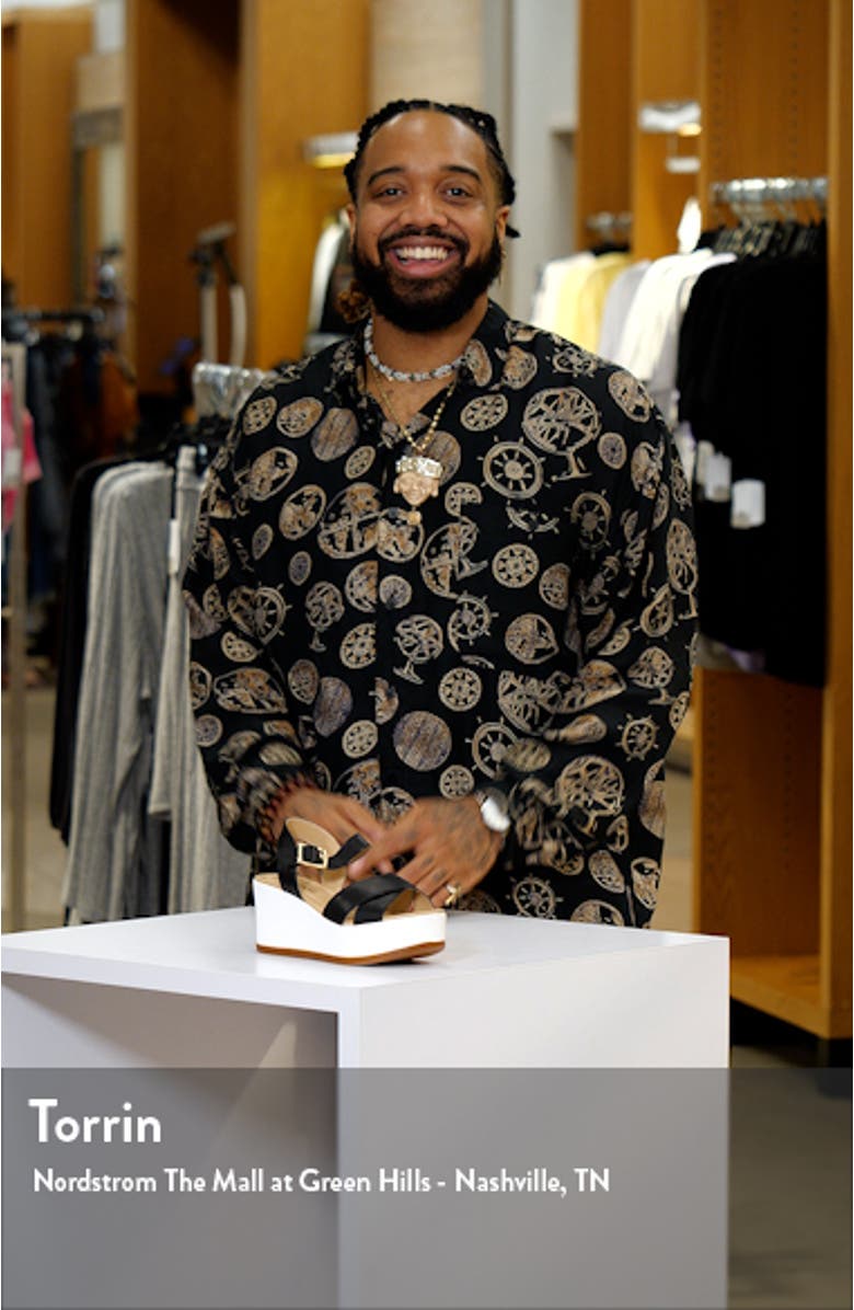 Darrell Crisscross Wedge Sandal, sales video thumbnail