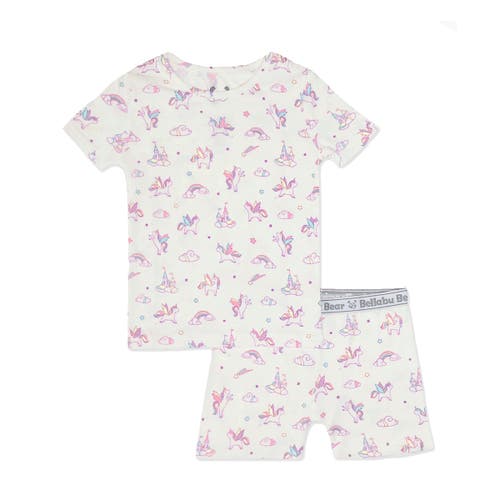 Bellabu Bear Baby Girl's & Little Girl's Unicorn T-shirt & Shorts Set In Unicorn