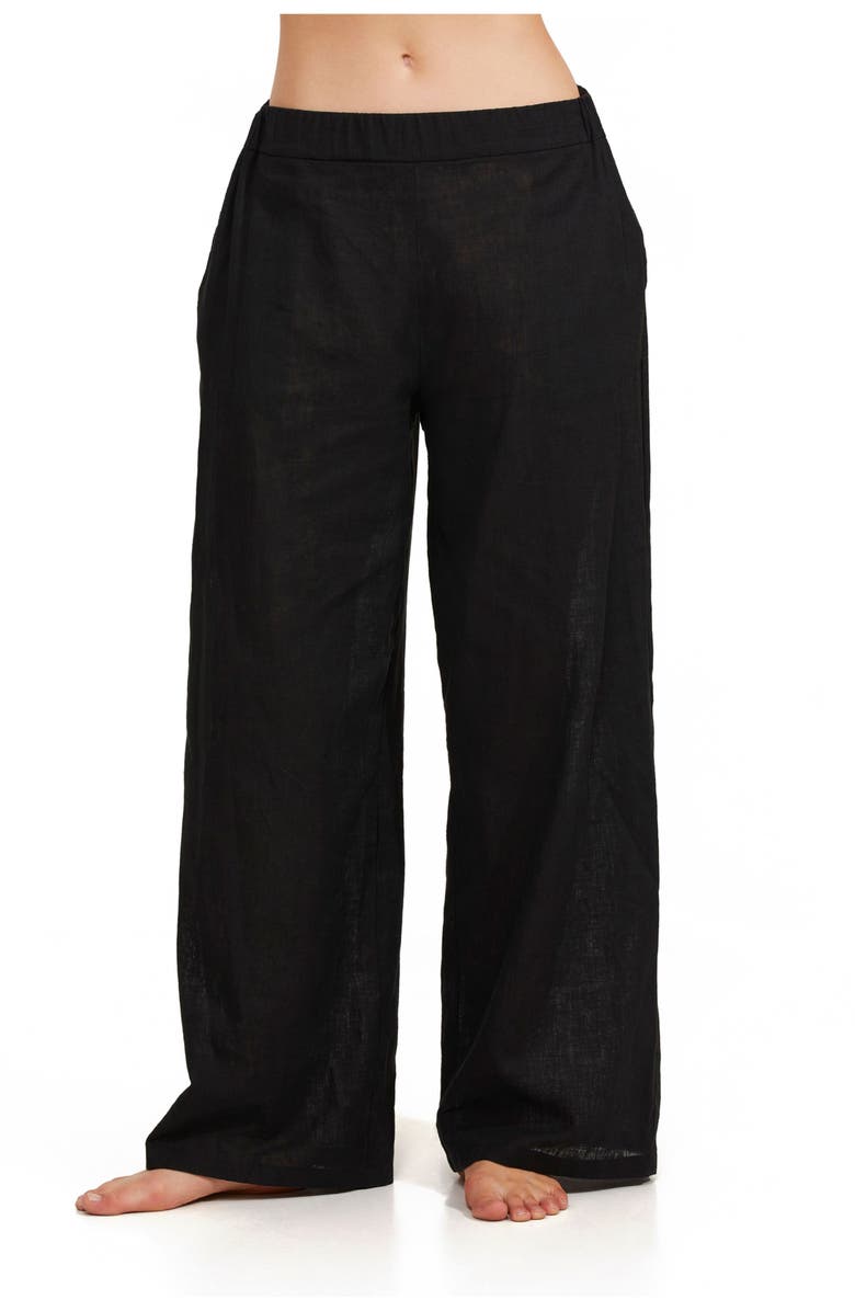 Luma Gottex Luma Elastic Waist Long Pant Cover Up, Main, color, 