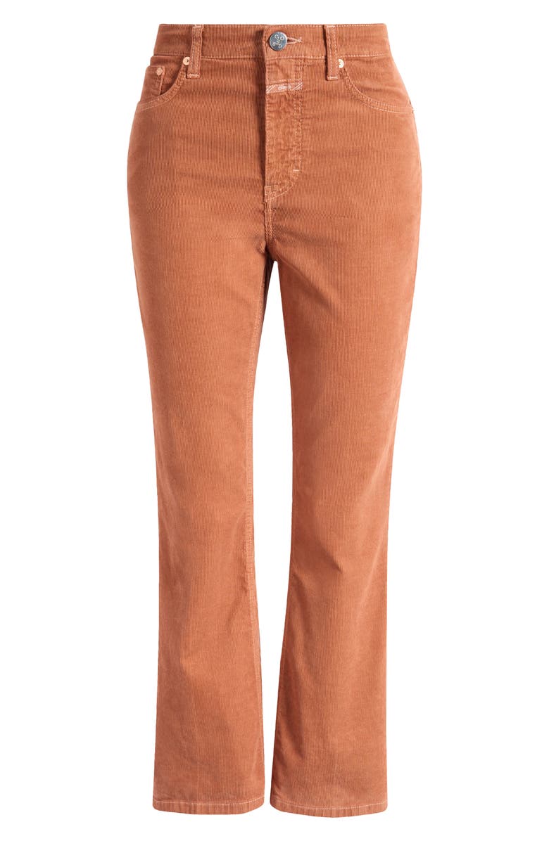 Closed Hi-Sun High Waist Ankle Flare Corduroy Pants, Alternate, color, Ferro Brown