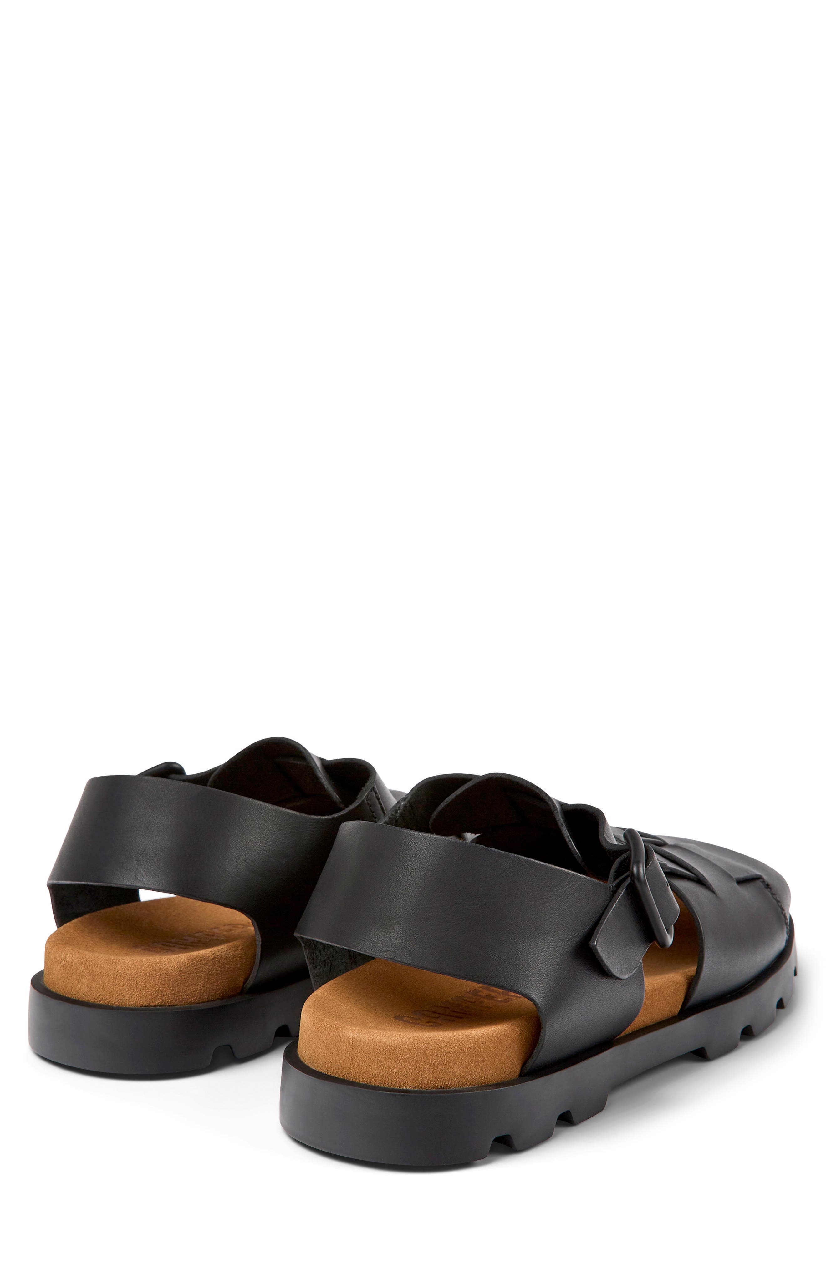 Camper Brutus Fisherman Sandal, Alternate, color, Black