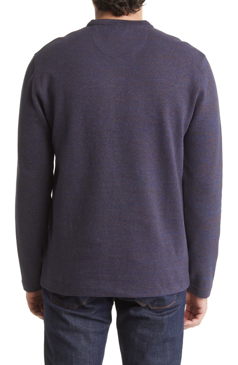 Johnston & Murphy Textured Cotton Blend Henley, Alternate, color, 
