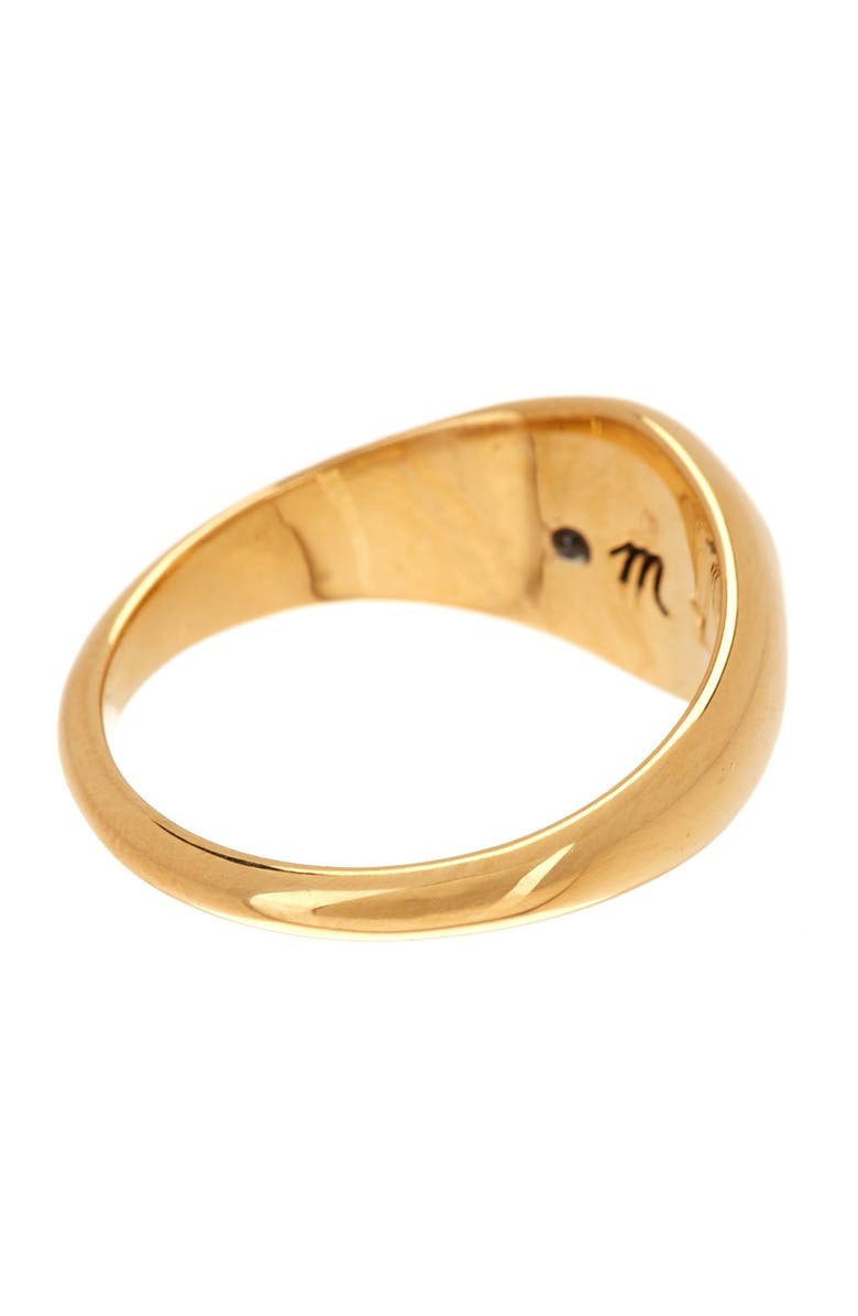 Madewell CZ Spark Signet Ring, Alternate, color,