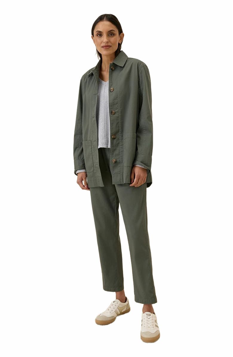 Pact Organic Cotton Daily Twill Oversized Lightweight Jacket, Main, color, 