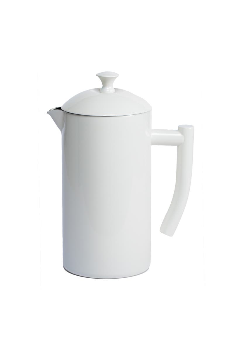 FRIELING Double-Walled Stainless Steel French Press Coffee Maker, 34 fl oz, Main, color, Snow White