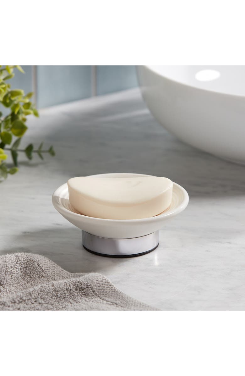 ROSELLI TRADING COMPANY Dubai 8-Piece Ceramic Bathroom Accessory Set, Alternate, color, White