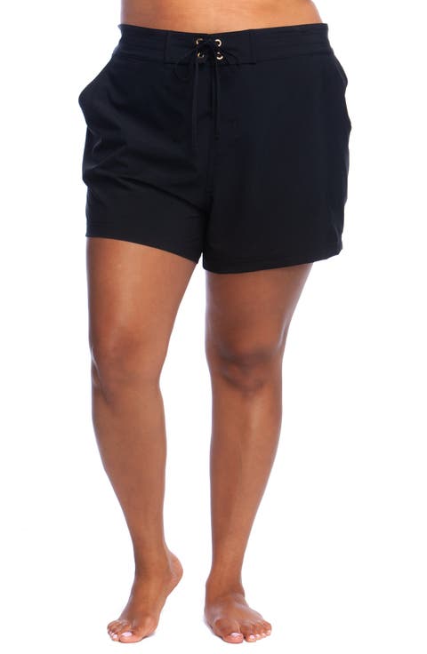 Tie Waist Board Shorts (Plus)