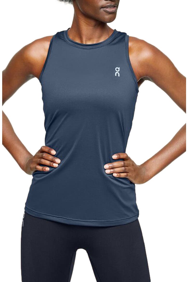 Core Running Tank, Main, color, DENIM