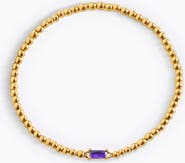 Mint & Lily Gold Beaded Birthstone Bracelet