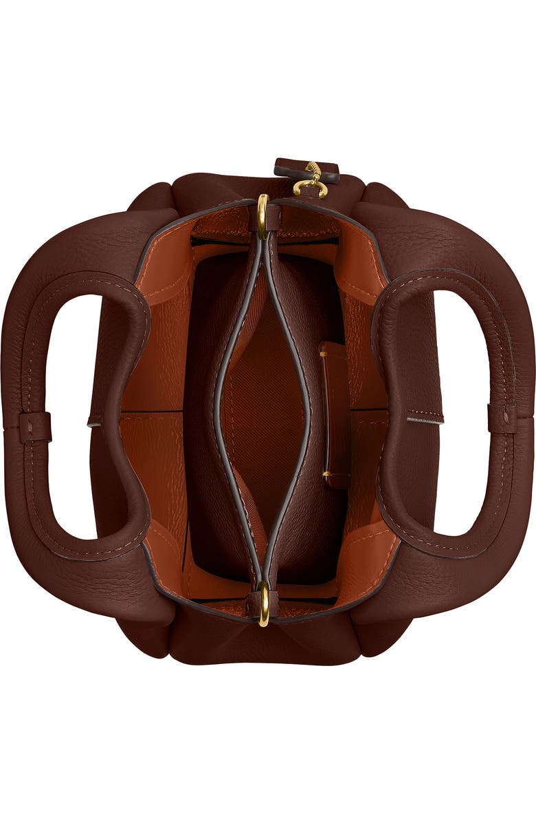 COACH Lana Polished Pebble Leather Shoulder Bag, Alternate, color, B4/ Maple