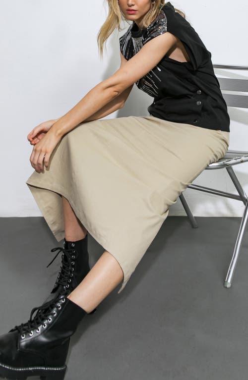 Flying Tomato Pencil Midi Skirt In Brown