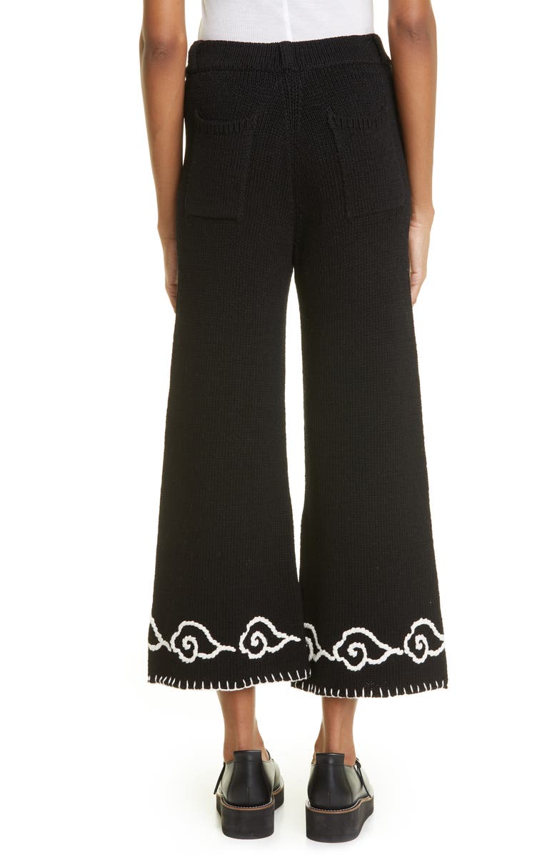 YanYan Women's Cloud Wide Leg Knit Organic Cotton Crop Pants, Alternate, color, 