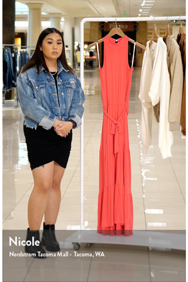Tiered Halter Maxi Dress video