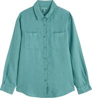 Seasalt Cornwall Hazel Branch Linen Button-Up Shirt