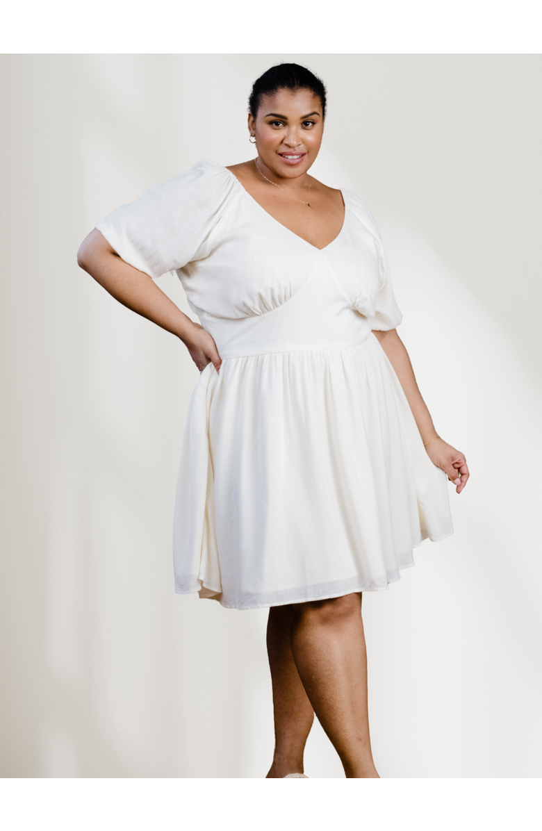 ABLE Arden Ruched Mini Dress, Alternate, color, 