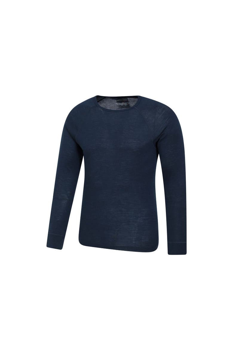 Merino Wool Thermal Top, Alternate, color, Navy