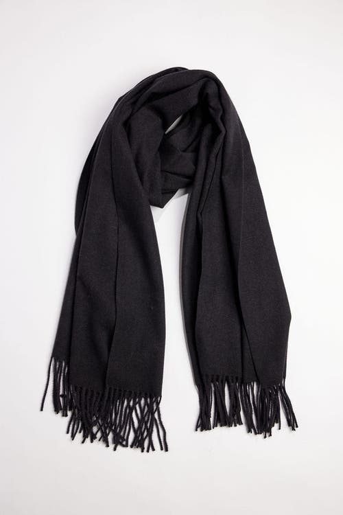 Hat Attack Cozy Solid Scarf In Black