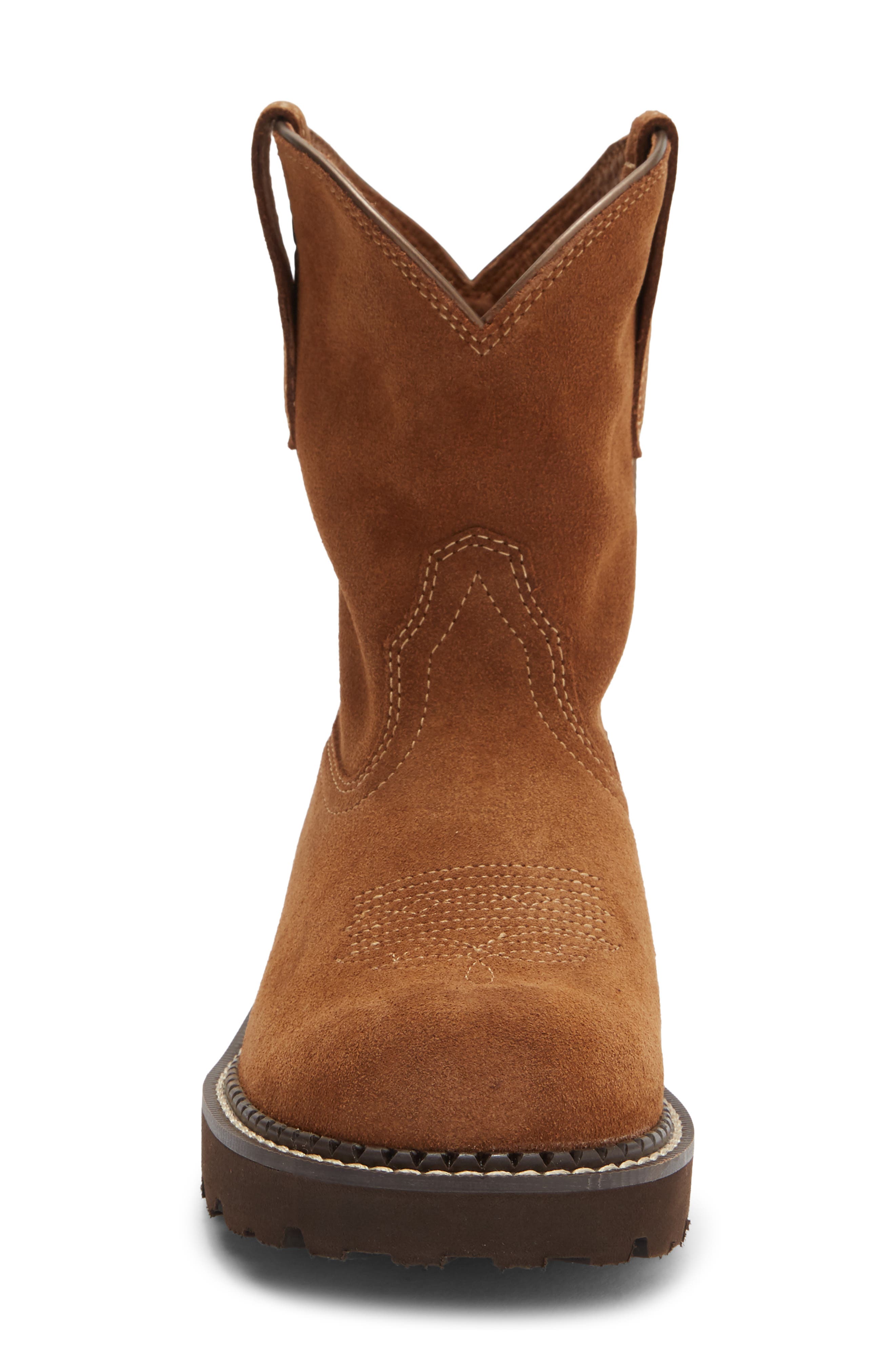Fatbaby Slouch Western Boot, Alternate, color, CRUSHED PEANUT