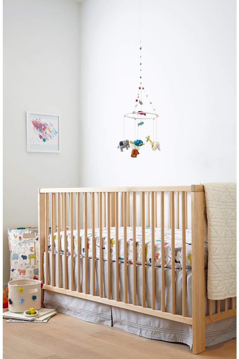 Noahs Ark Cotton Crib Sheet, Alternate, color, NOAHS ARK