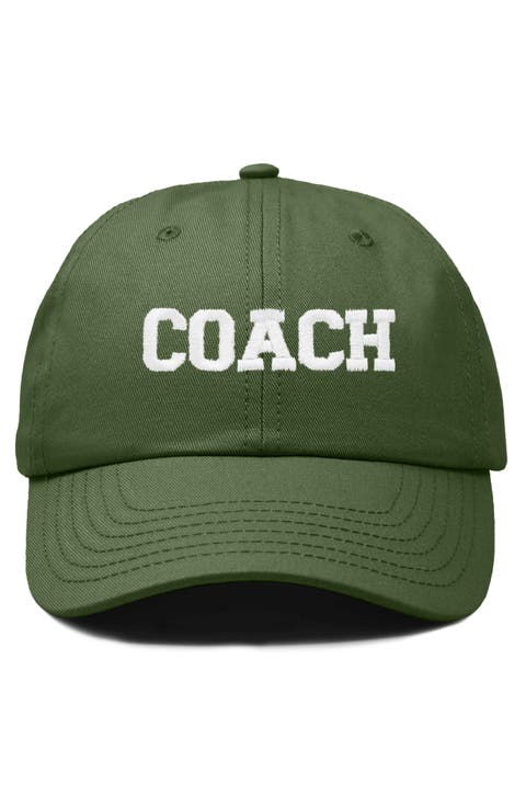 Coach Embroidered Sports Dad Cap