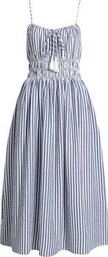 Julia Jordan Stripe Seersucker Dress