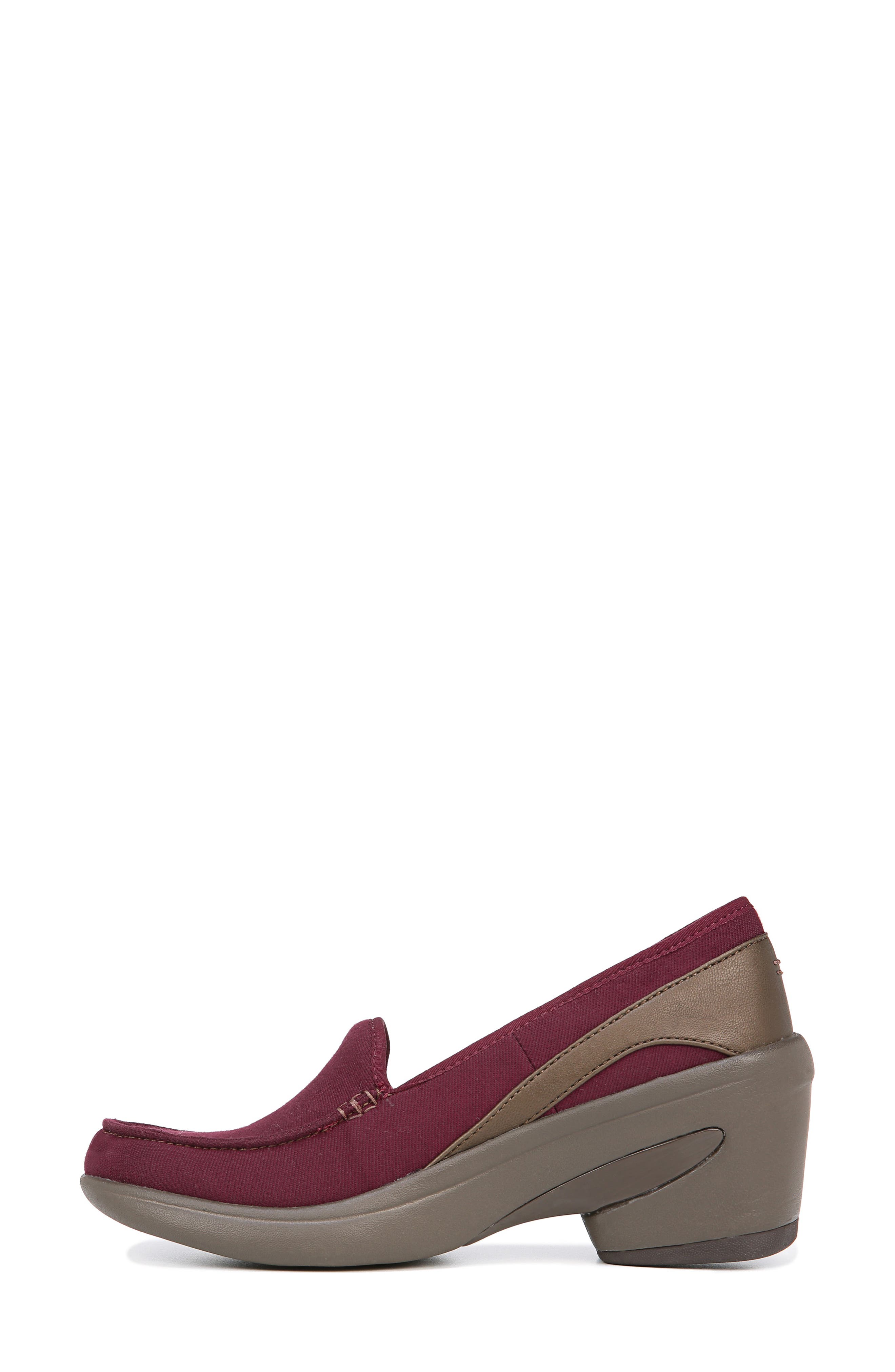 Empress Pump, Alternate, color, DARK RED FABRIC