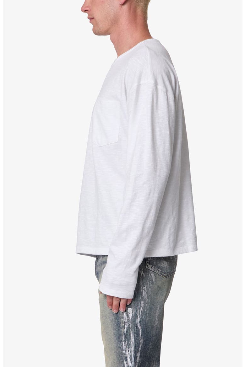 Slouchy Pocket Long Sleeve T-Shirt, Alternate, color, WHITE