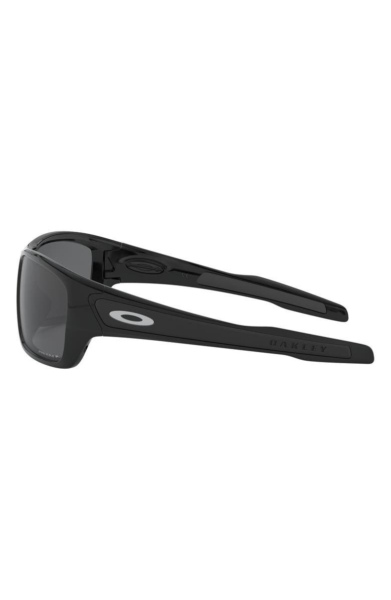 Oakley Turbine 65mm Polarized Sunglasses, Alternate, color, Black