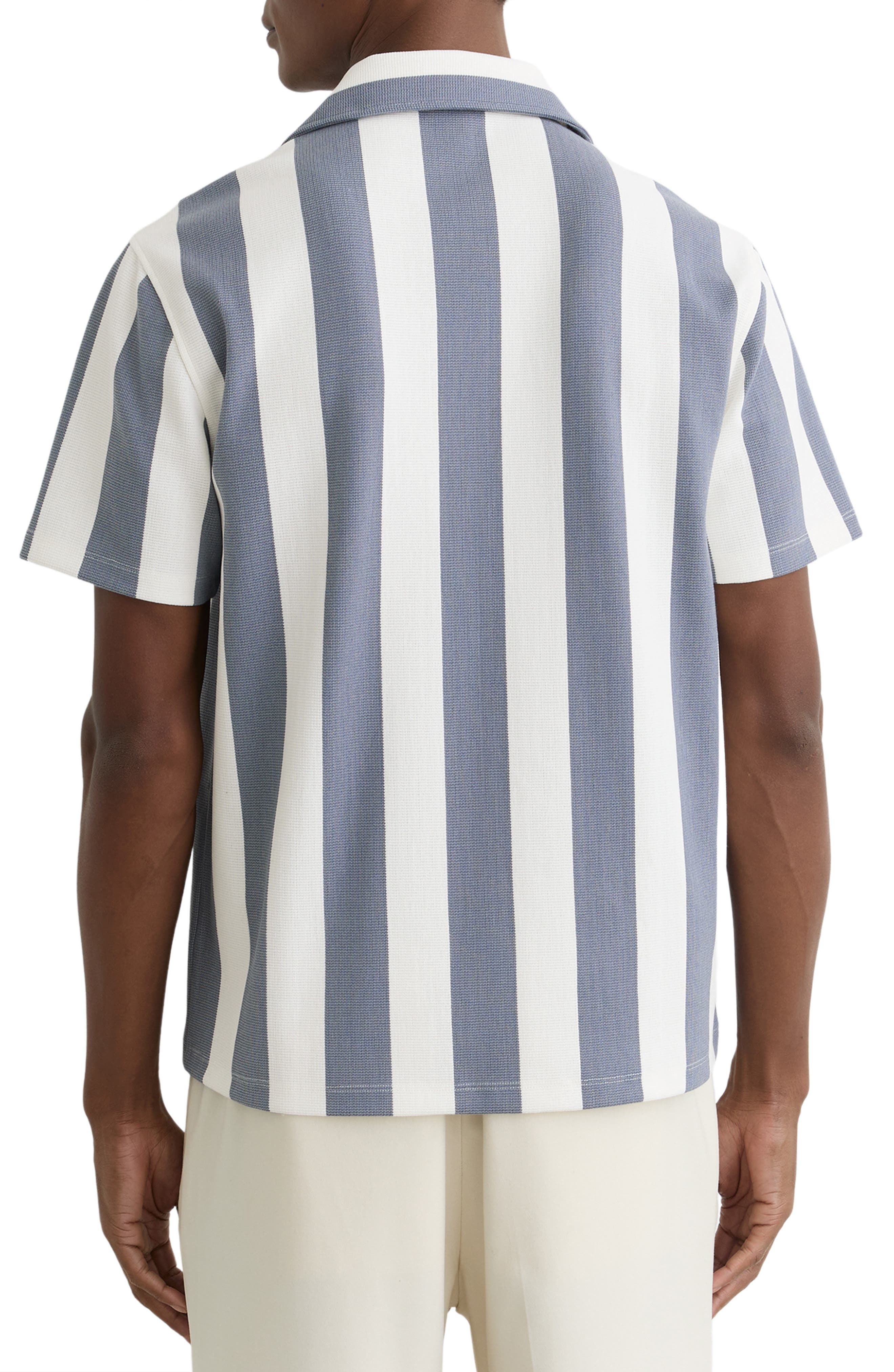 Dexter Stripe Camp Shirt - image 4