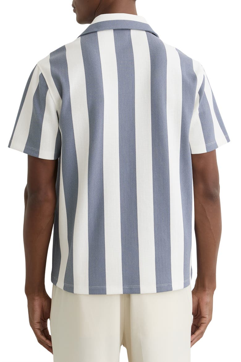 Dexter Stripe Camp Shirt, Alternate, color, AIRFORCE BLUE/ O