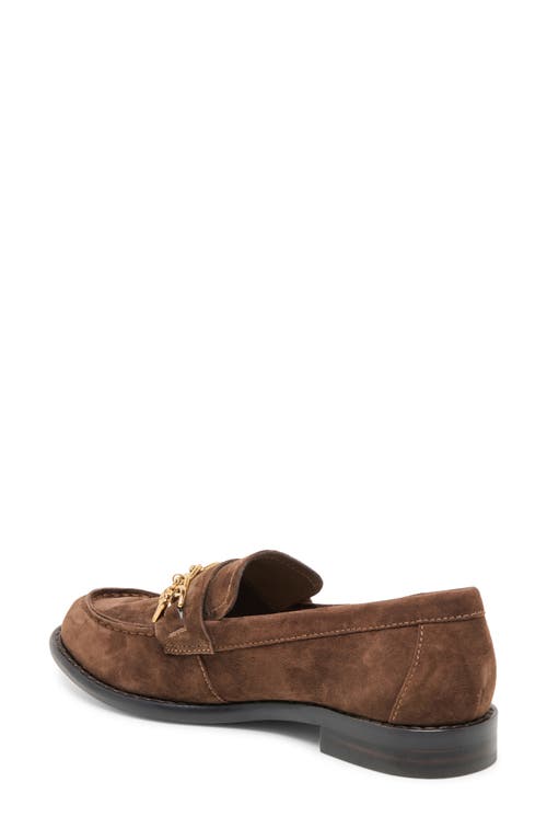 Dolce Vita Waylen Charm Chain Loafers In Brown