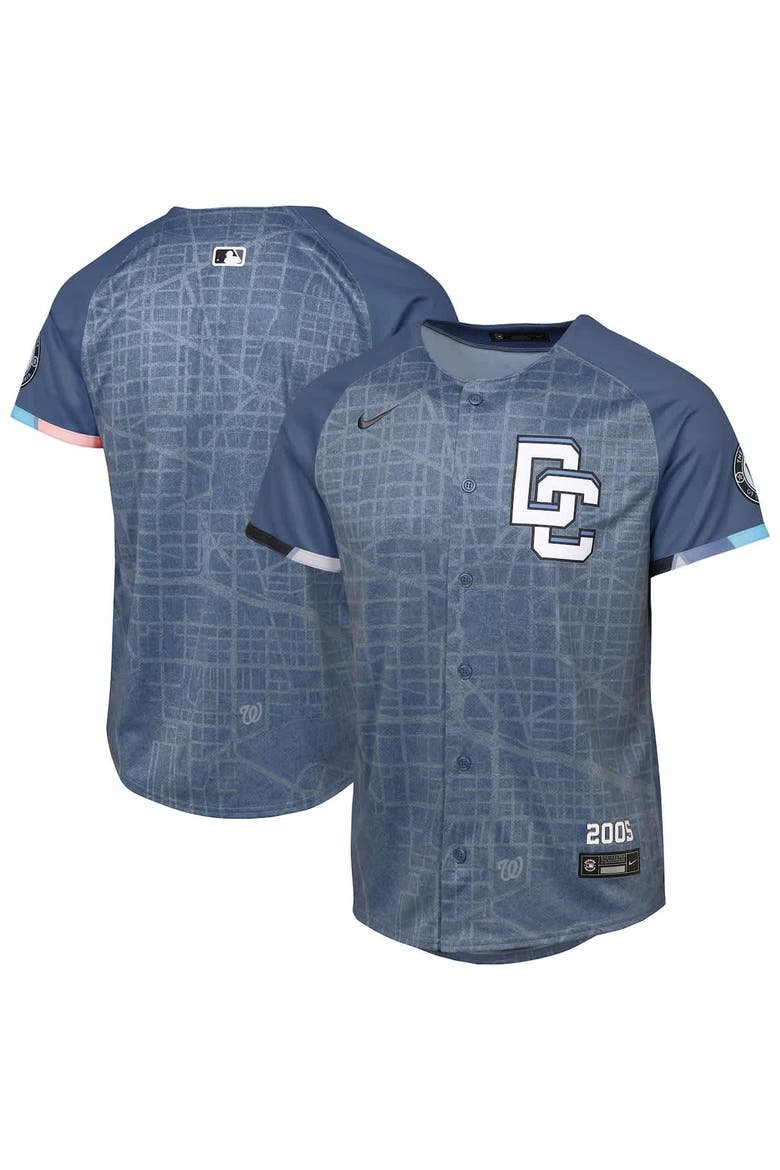Youth Nike Blue Washington Nationals 2025 City Connect Limited Jersey, Main, color, Blue