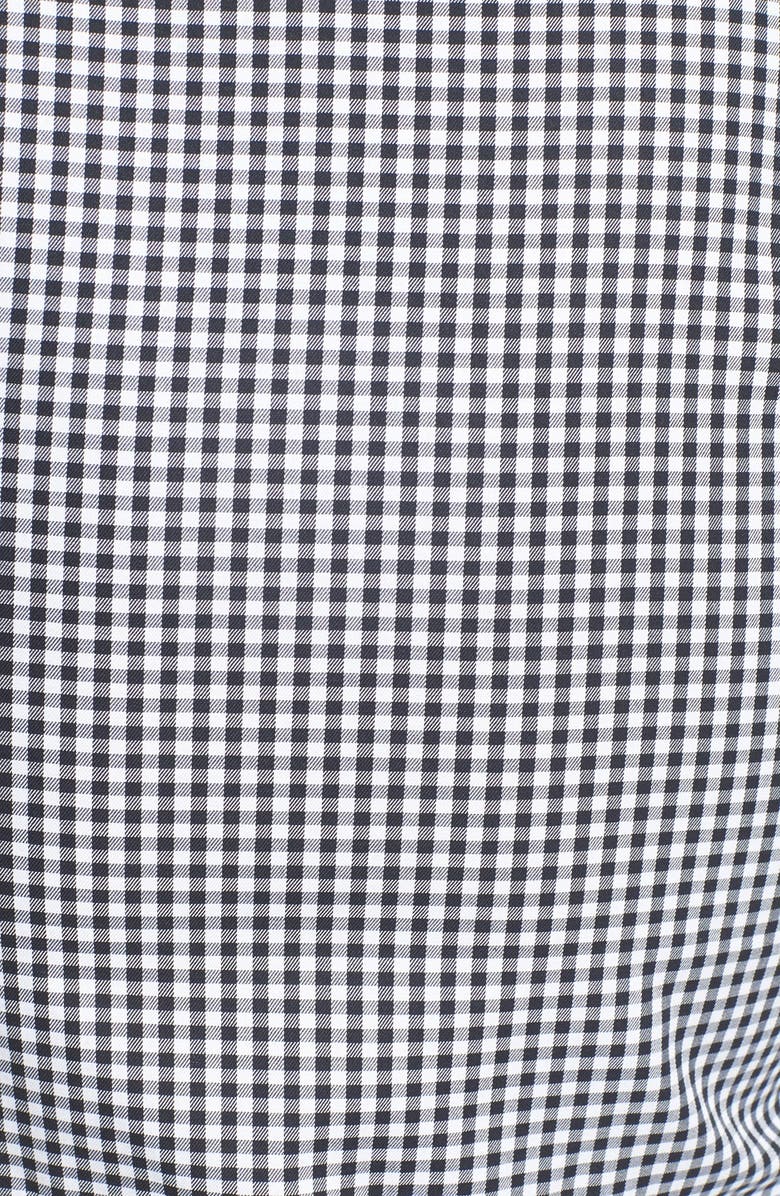 NORDSTROM MEN'S SHOP Trim Fit Non-Iron Gingham Dress Shirt, Alternate, color, 