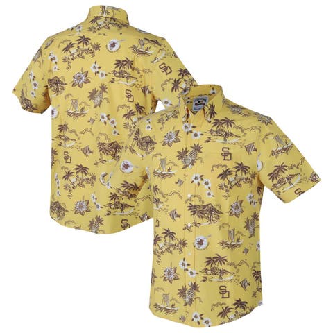 Men's Reyn Spooner Yellow San Diego Padres Kekai Button-Down Shirt