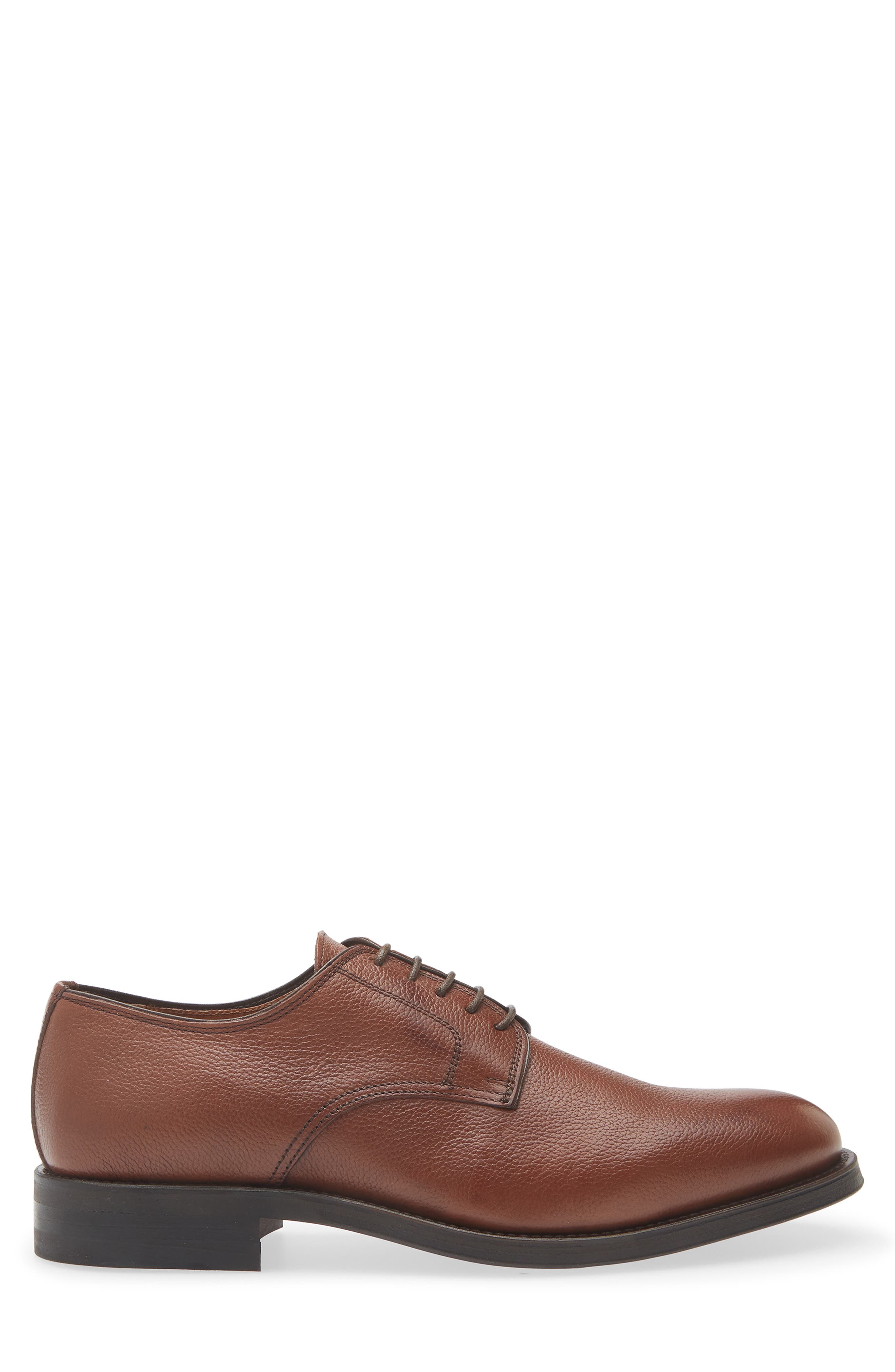 Castelo Plain Toe Derby, Alternate, color, BROWN