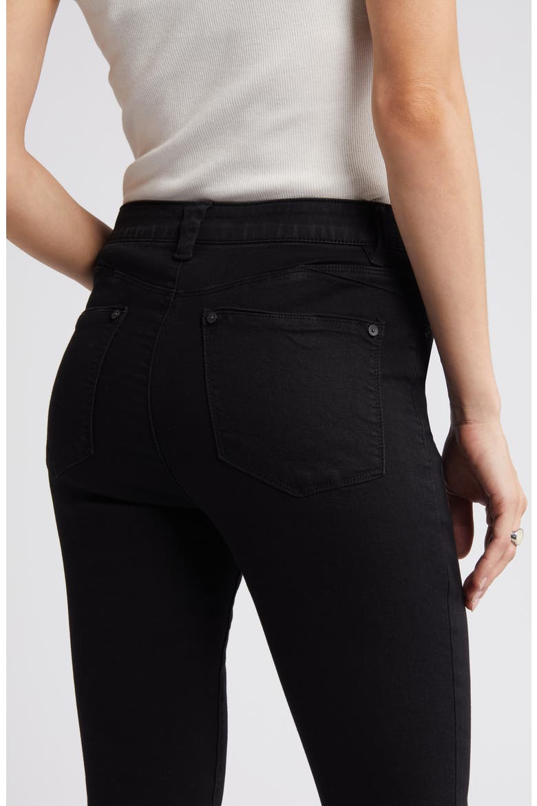 Sophie High Waist Ankle Skinny Jeans, Alternate, color, BLACK