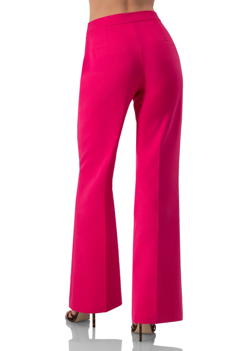 IVONNE Flared Semi-Bell Bottom Pants, Alternate, color, Fuchsia