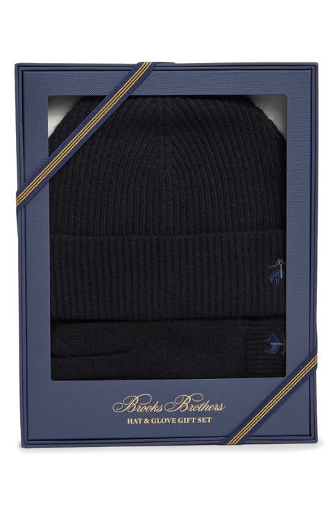 Wool Blend Beanie & Gloves Set