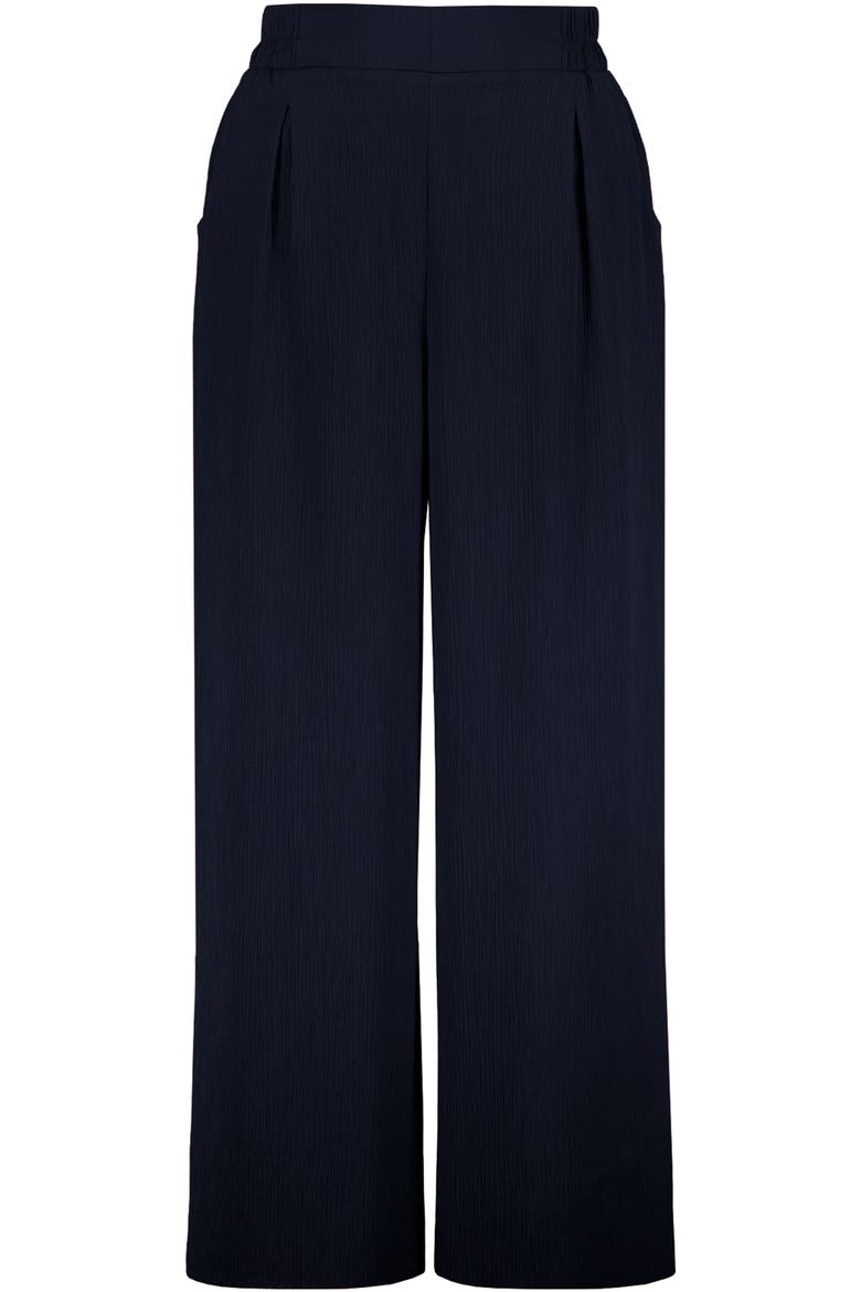 Micro Plisse Pull-On Pant, Alternate, color, Indigo