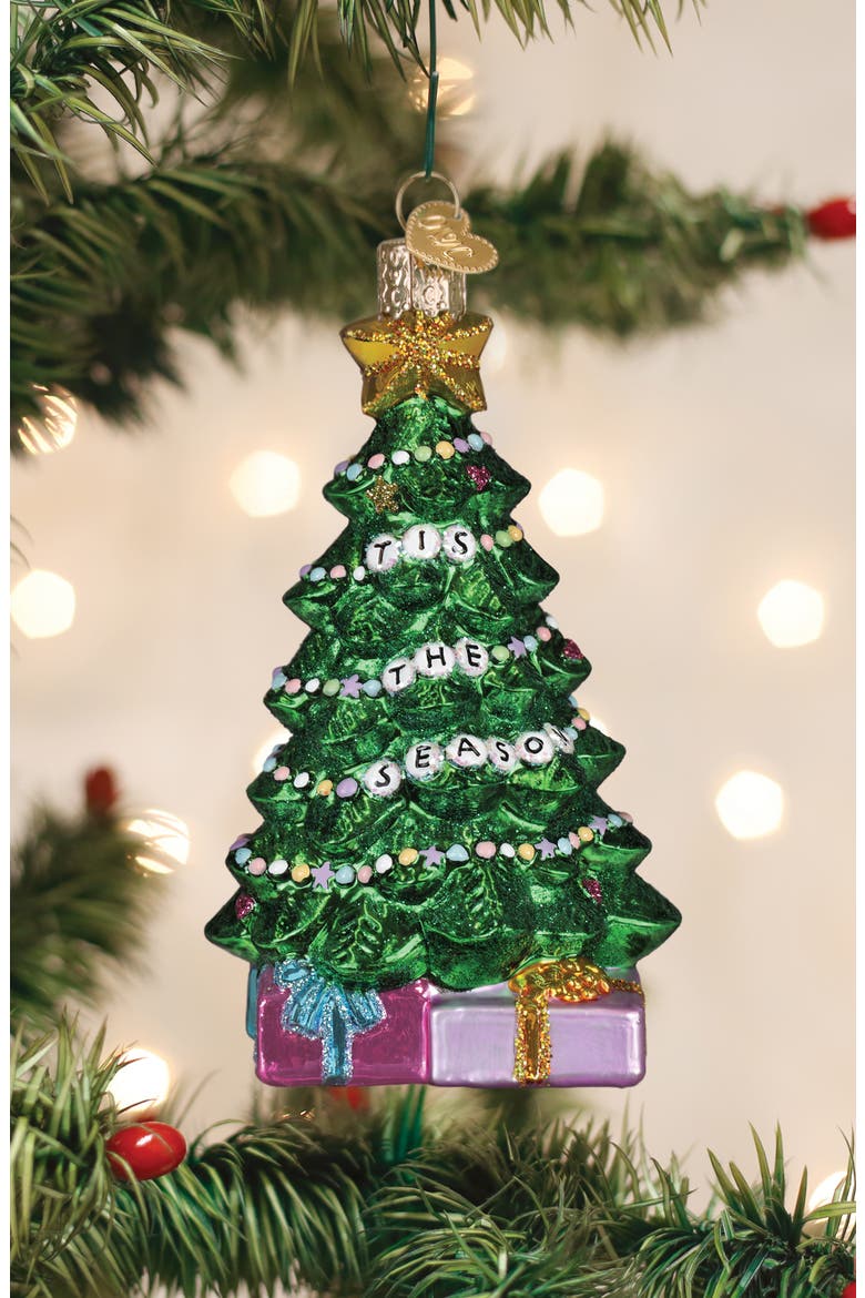 Friendship Tree Christmas Ornament, Alternate, color, GREEN