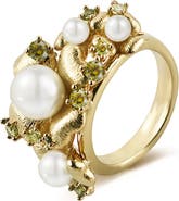 RETRO CHIC Garden Blossom Wide Ring