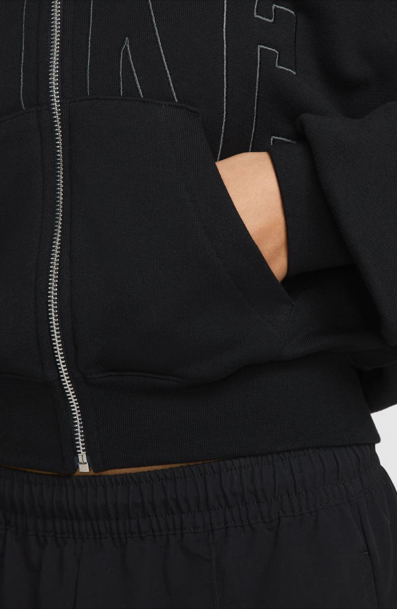 Nike Sportswear Street Crop Cotton Hoodie, Alternate, color, 