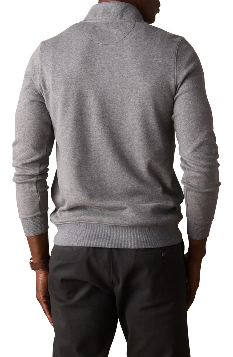 The Normal Brand Puremeso Fleece Quarter Zip Sweater, Alternate, color, Athletic Grey