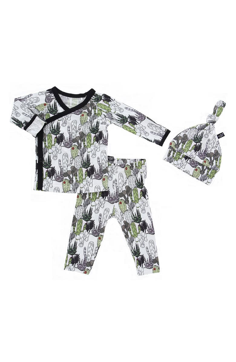 Peregrine Kidswear Cactus Take Me Home Top, Pants & Hat Set, Main, color,