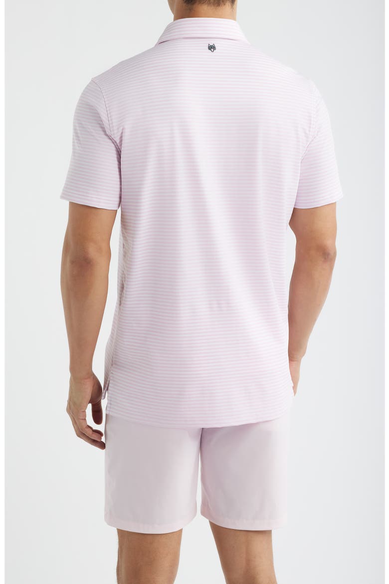 Quogue Stripe Performance Golf Polo, Alternate, color, SUNRISE/ ARCTIC