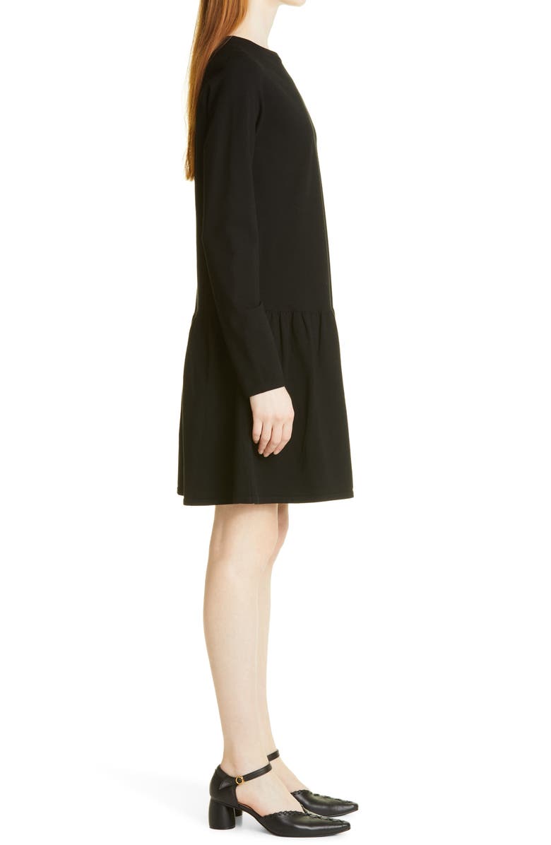Max Mara Long Sleeve Milano Knit Drop Waist Dress, Alternate, color,