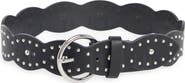 The Accessory Collective Kids' Studded Faux Leather Scalloped Belt